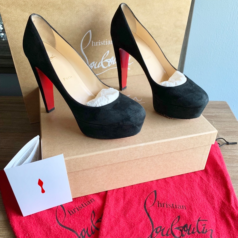 Christian Louboutin Vicky Bass 120 Suede Heels